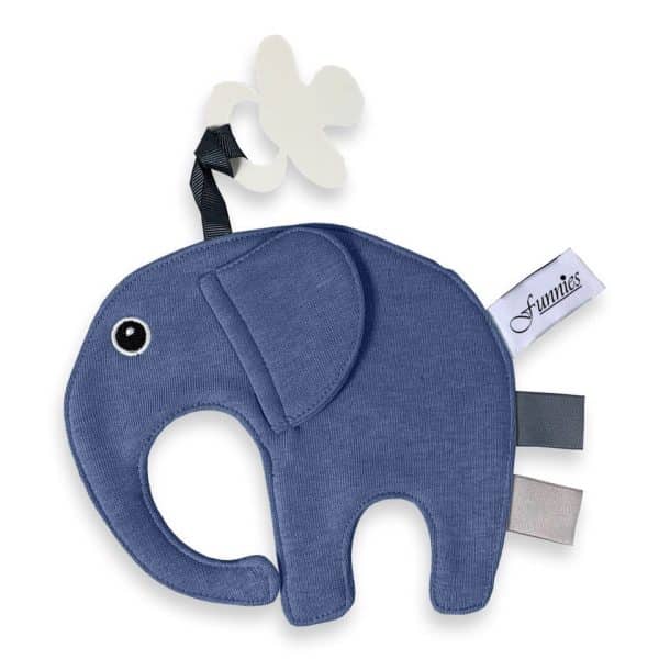 Speendoek funnies ollie de olifant blauw